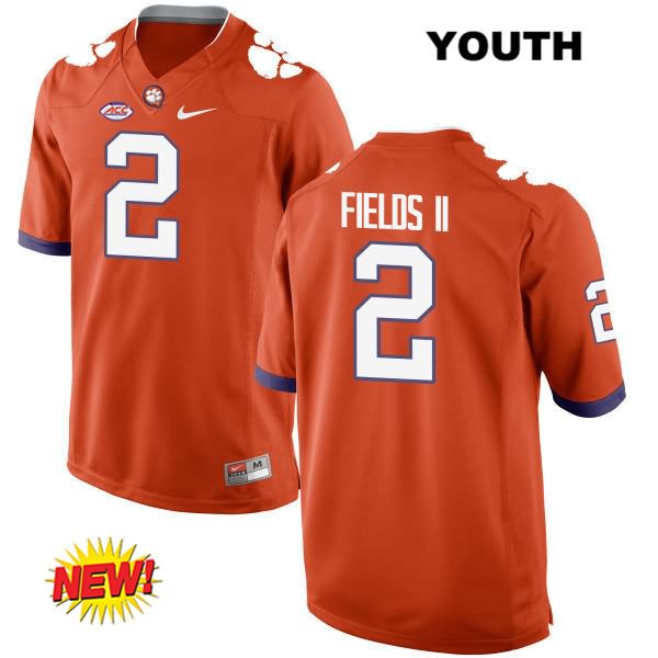 Youth Clemson Tigers #2 Mark Fields Stitched Orange New Style Authentic Nike NCAA College Football Jersey GIJ5446EB